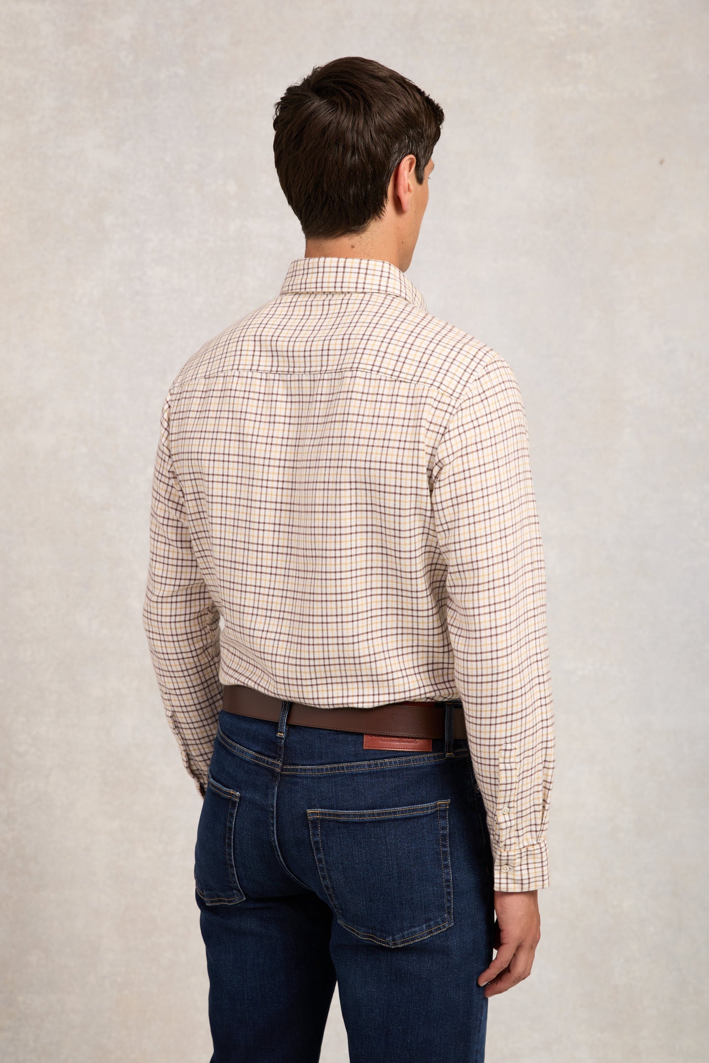 Classic Button Down Shirt (Cheltenham Camel Check)