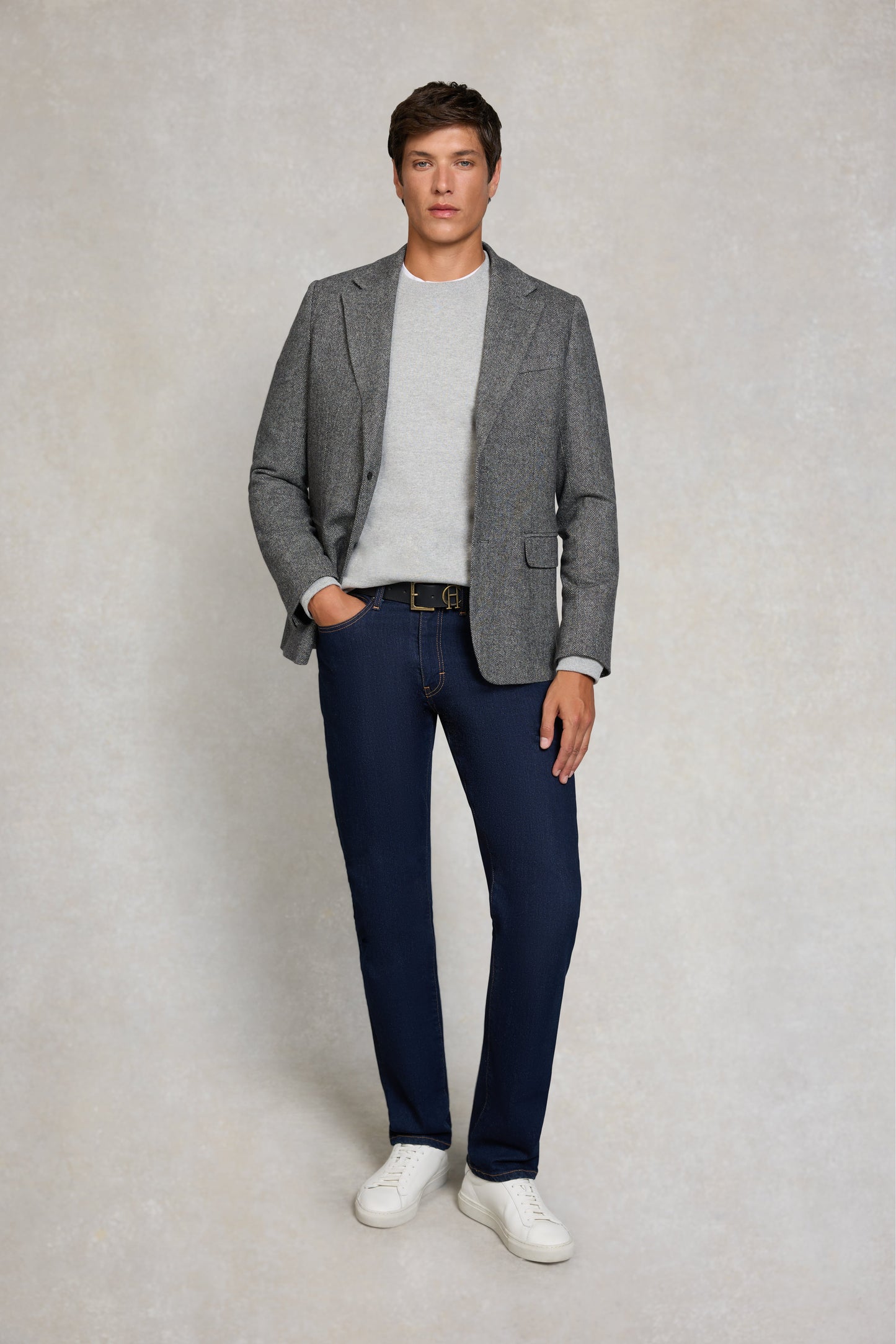 Men's Crew Neck Sweat (Grey Marl)