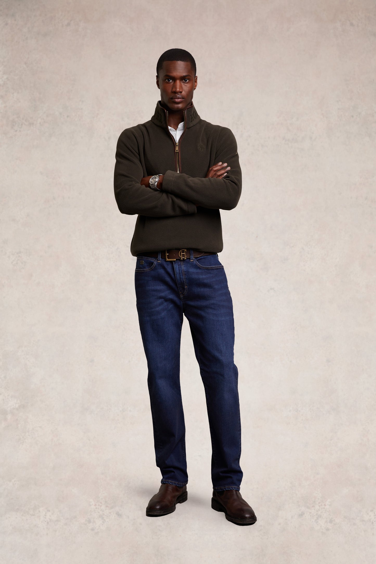 Country Fleece Quarter Zip (Khaki)