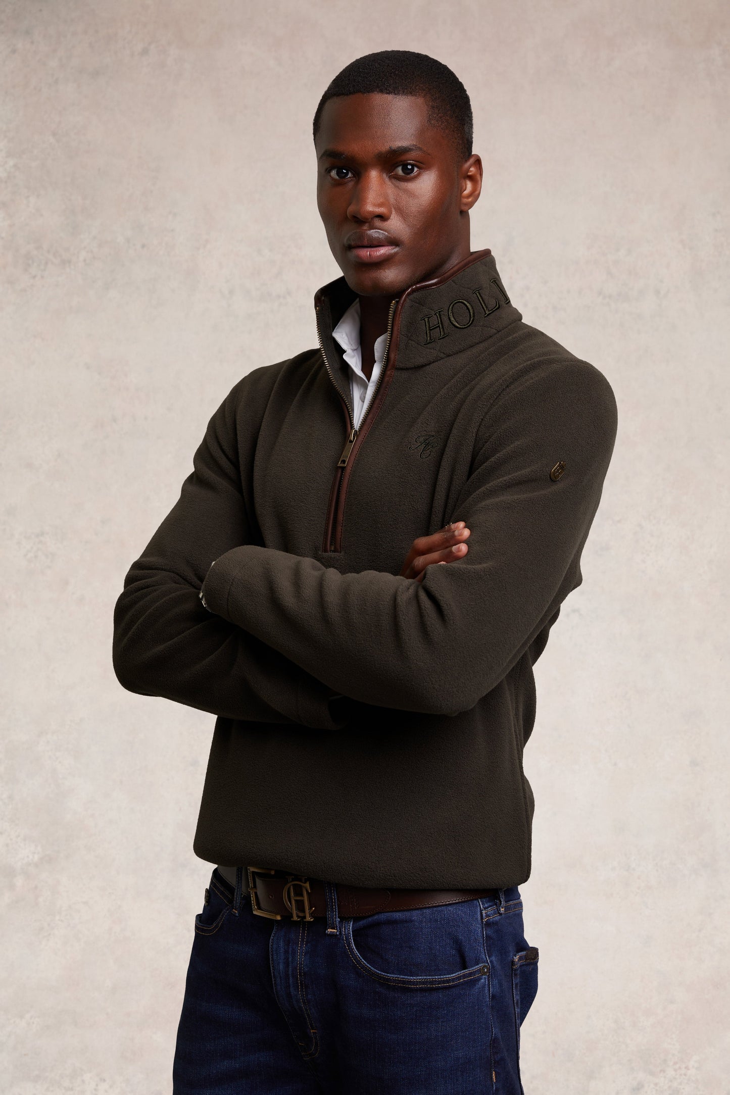Country Fleece Quarter Zip (Khaki)