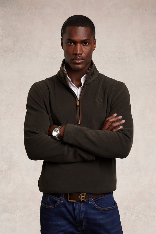 Country Fleece Quarter Zip (Khaki)